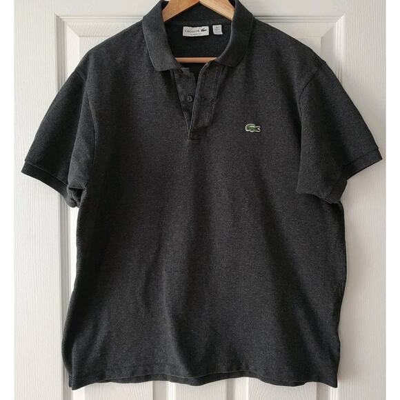 Men's Lacoste Charcoal Gray Polo - 2XL FR 7 - Picture 1 of 4